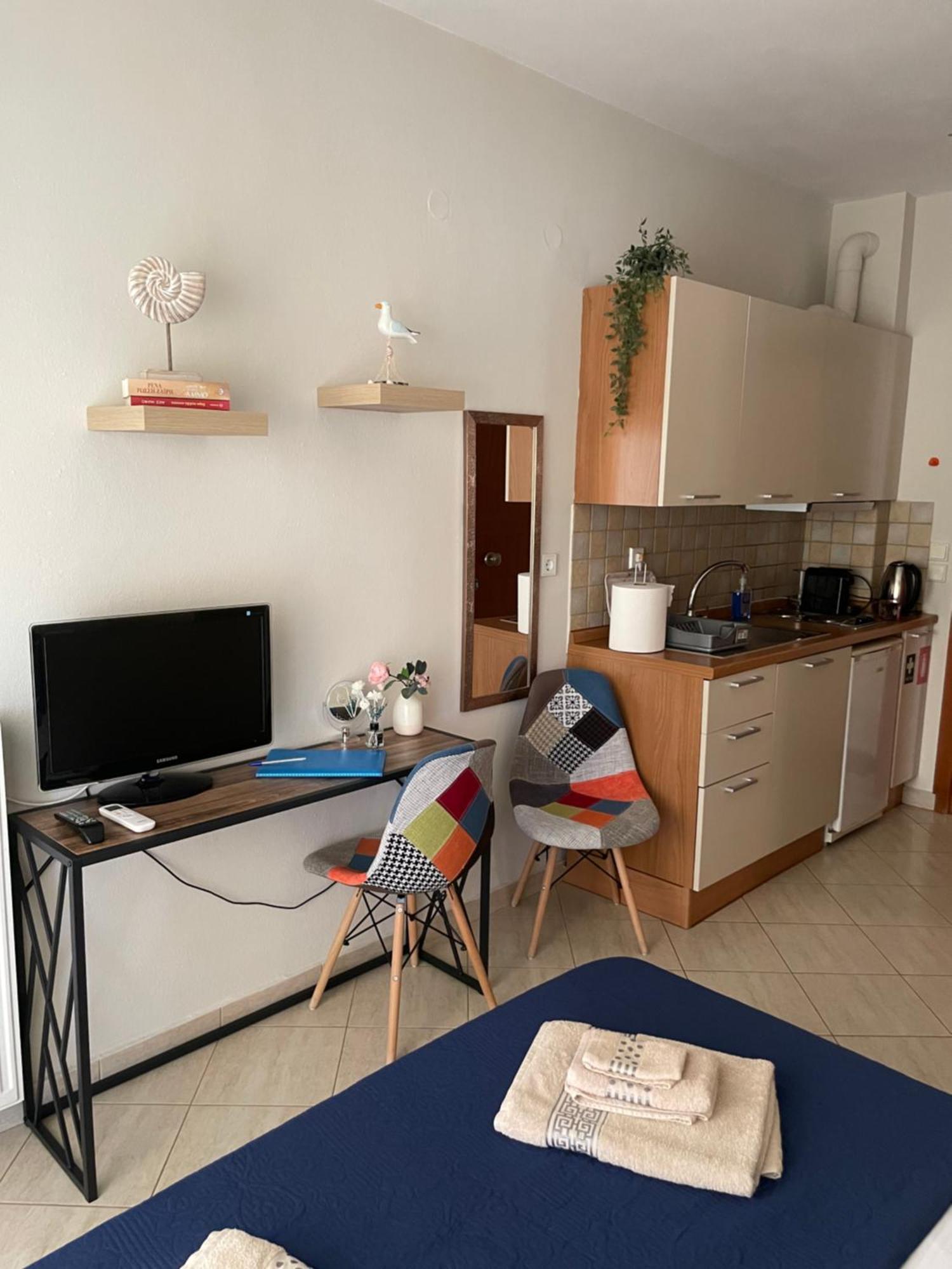 Φωτεινό Studio Με Θεα Θάλασσα Alejandrópolis Exterior foto